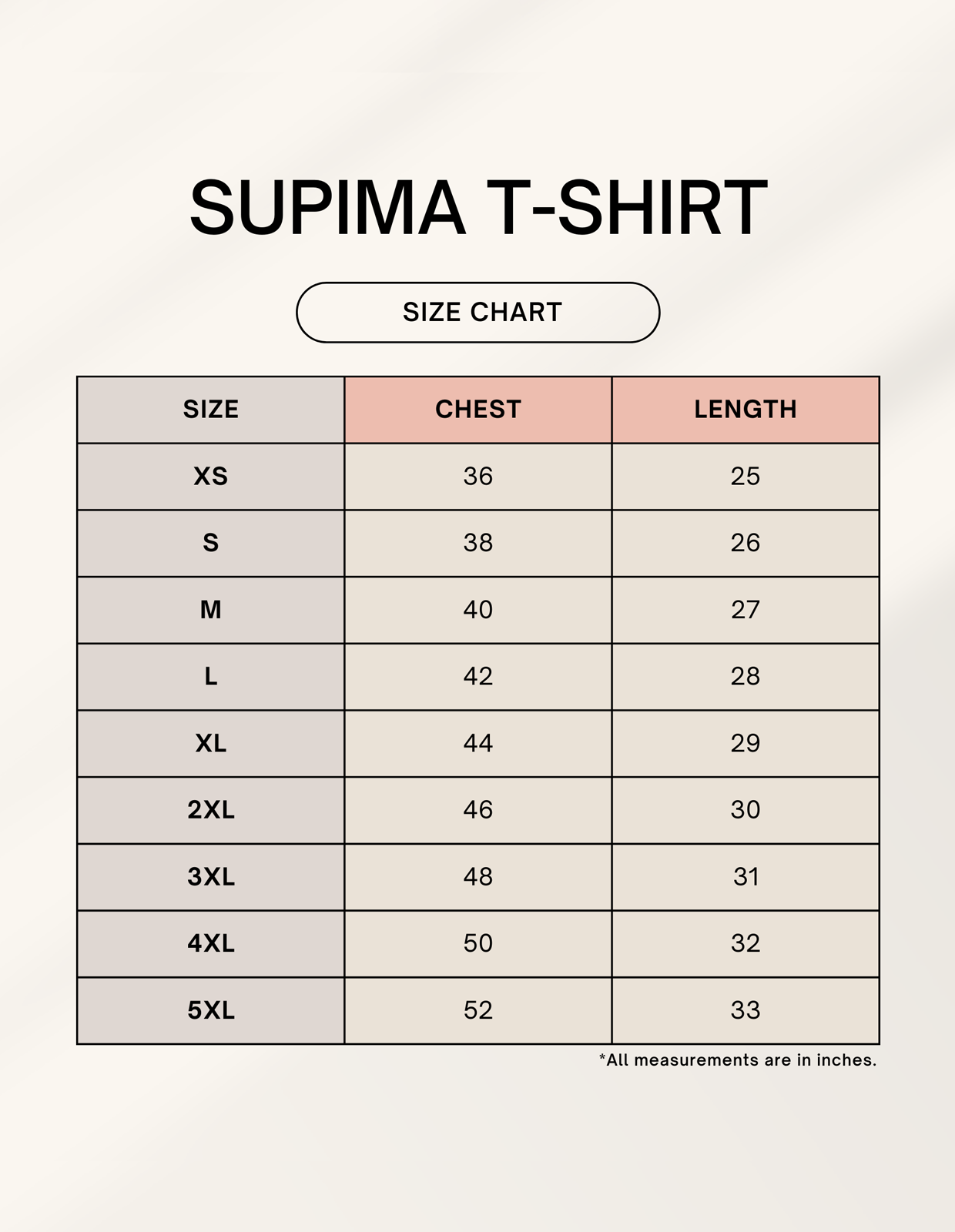 Unisex Supima T-Shirt Plain