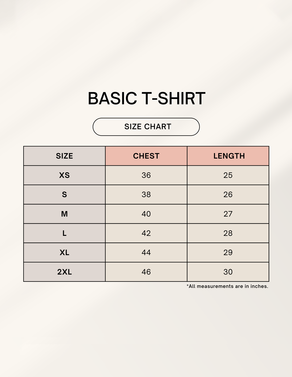 Unisex Basic T-Shirt Plain