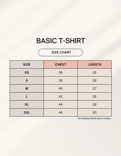 Unisex Basic T-Shirt Plain