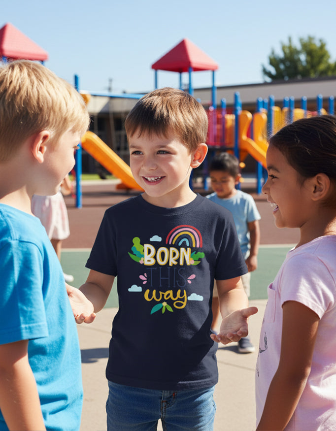 Boy's Crew Neck T-Shirt - Born This Way