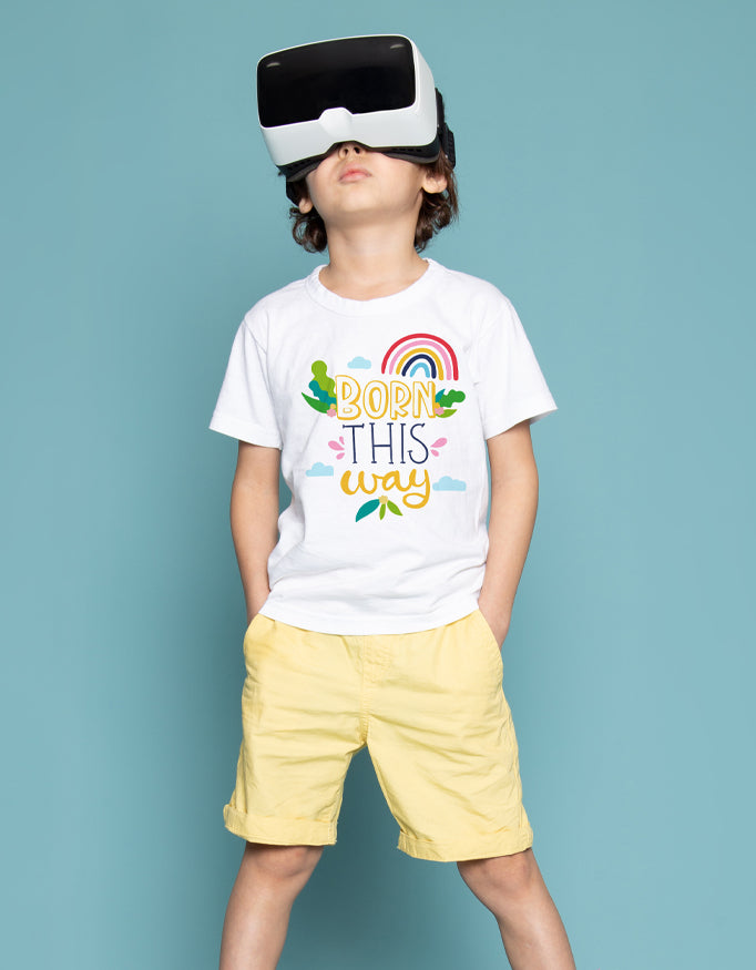 Boy's Crew Neck T-Shirt - Born This Way