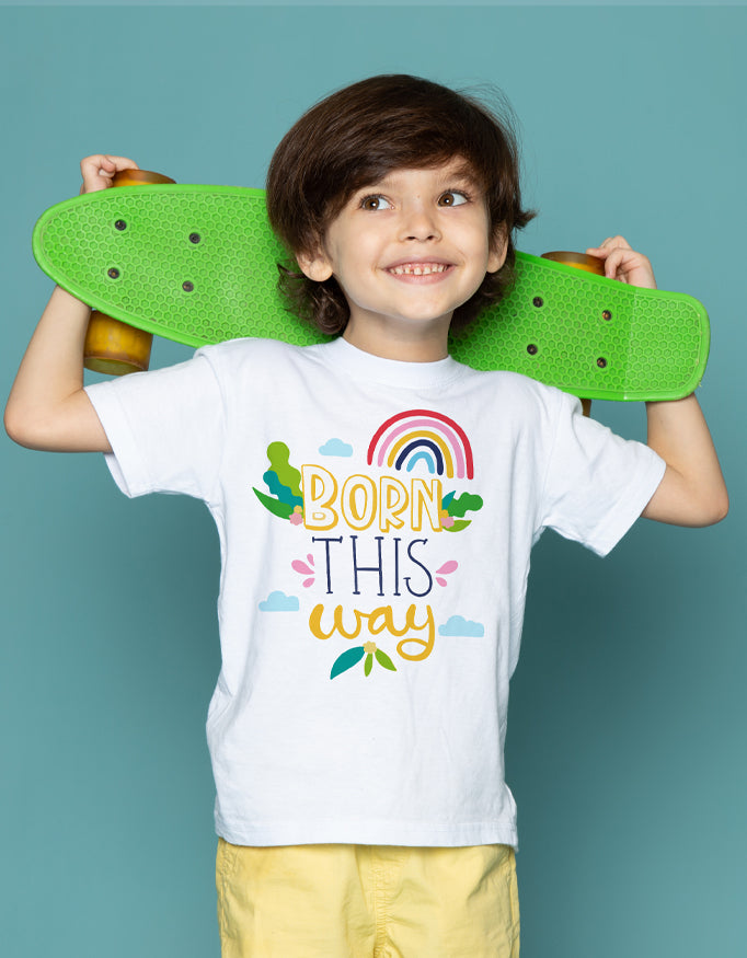 Boy's Crew Neck T-Shirt - Born This Way