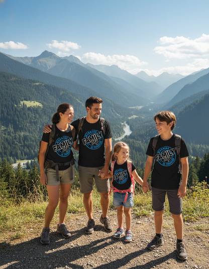 Girl's Crew Neck T-Shirt - Family Trip