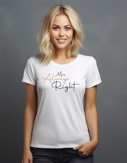 Women's Classic T-Shirt - Mrs. Always Right
