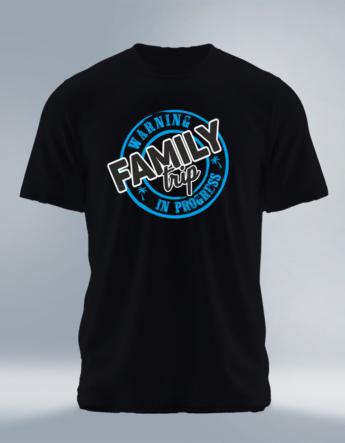 Girl's Crew Neck T-Shirt - Family Trip