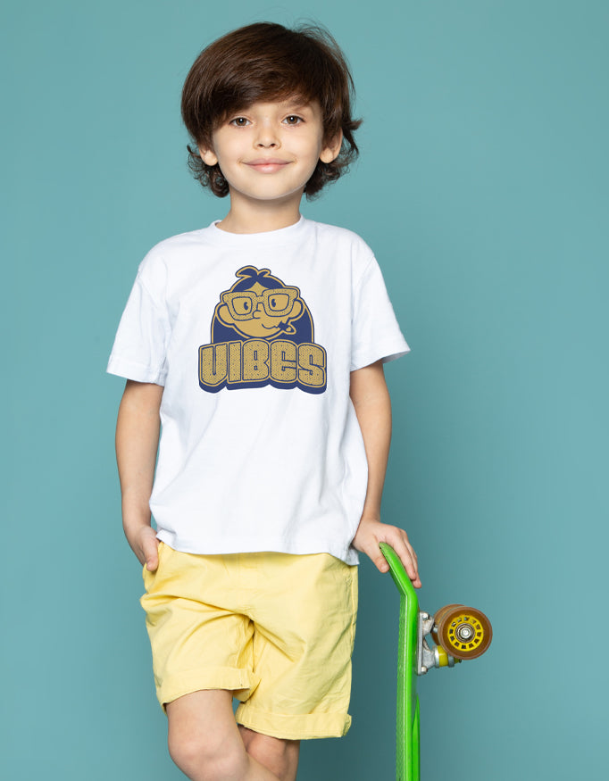 Boy's Crew Neck T-Shirt - Vibes
